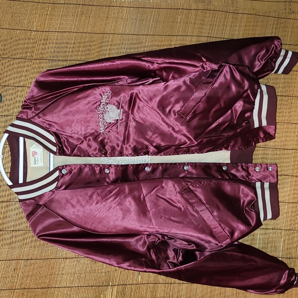 Vintage. Made in USA. Bowling-style nylon & polyester jacket. Size XL. - Picture 2 of 7